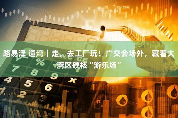 路易泽 遛湾｜走，去工厂玩！广交会场外，藏着大湾区硬核“游乐场”