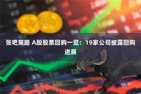张吧策路 A股股票回购一览：19家公司披露回购进展